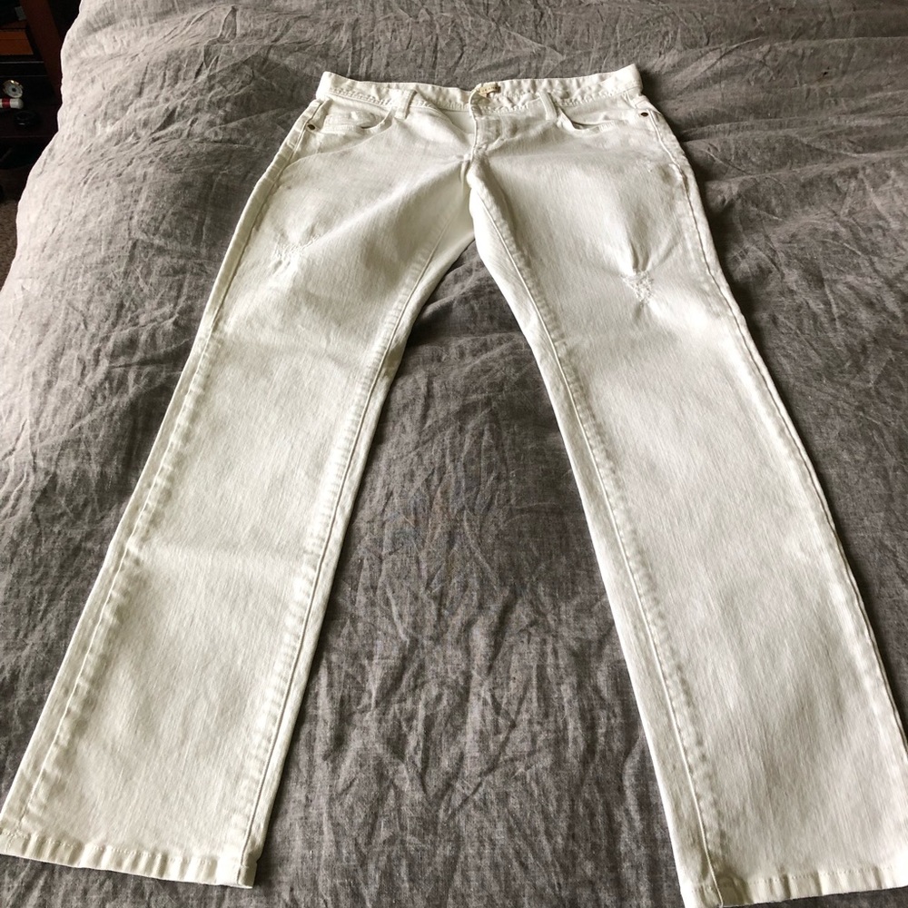 Cabi white jeans size 10